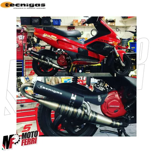 MF2281 Marmitta Scarico Espansione Tecnigas RS Racing Runner 125 180 2T FX FXR