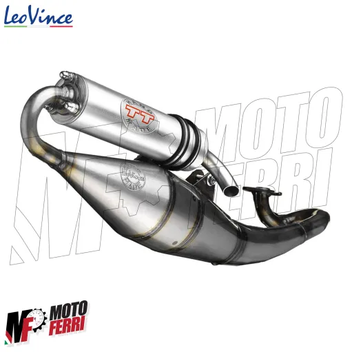 MF9730 Marmitta LeoVince TT Aprilia SR Scarabeo Motore Minarelli 50 2T Alluminio