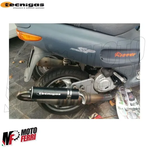 MF2281 Marmitta Scarico Espansione Tecnigas RS Racing Runner 125 180 2T FX FXR
