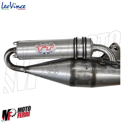 MF9730 Marmitta Scarico LeoVince TT MBK Nitro Ovetto 50 2T Alluminio Omologato
