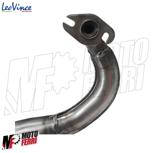 MF9730 Marmitta Scarico LeoVince TT Motore Minarelli Orizzontale 50 2T Nero