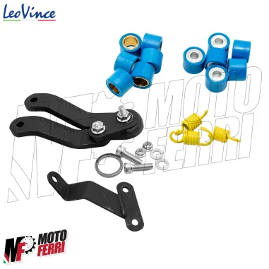 MF9730 Marmitta Scarico LeoVince TT F12 R LC Minarelli 50 2T Nero Omologato