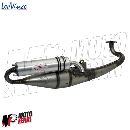 MF9730 Marmitta LeoVince TT Aprilia SR Scarabeo Motore Minarelli 50 2T Alluminio