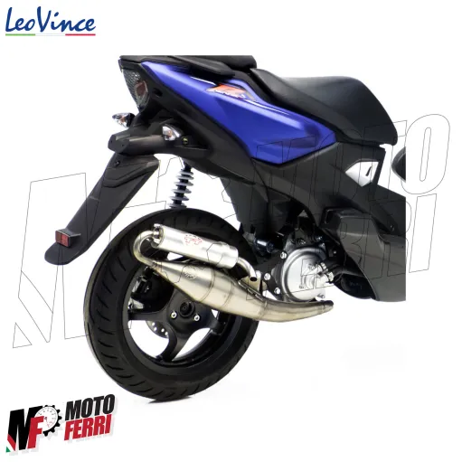 MF9730 Marmitta Scarico LeoVince TT Aerox JOG R Neos 50 2T Alluminio Omologato