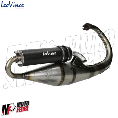 MF2184 Marmitta Scarico LeoVince TT MBK Booster Spirit / Yamaha BWS 50 2T Nero