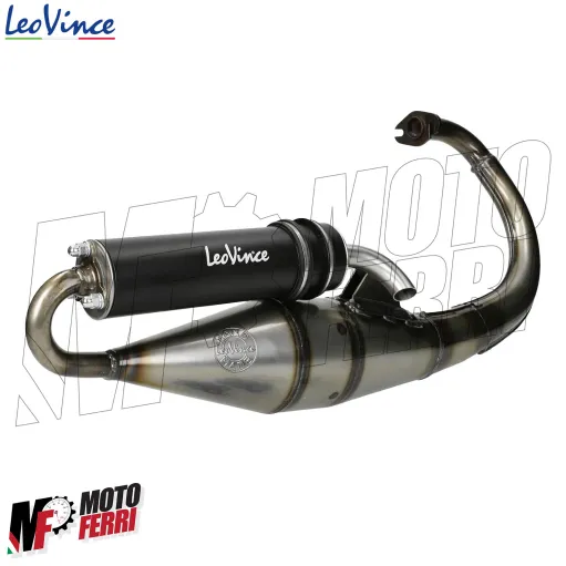 MF2184 Marmitta Scarico LeoVince TT MBK Booster Spirit / Yamaha BWS 50 2T Nero