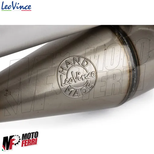 MF2184 Marmitta Scarico LeoVince TT MBK Booster Spirit / Yamaha BWS 50 2T Nero