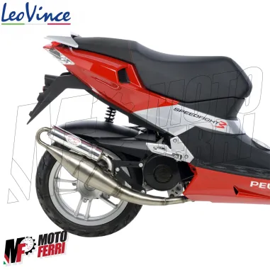MF3713 Marmitta Scarico LeoVince TT Peugeot Speedfight 3 / Jet Force / Ludix 50