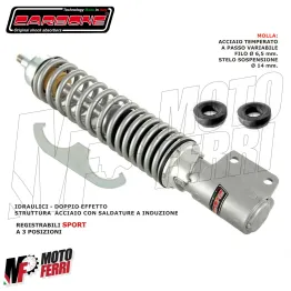MF2315 AMMORTIZZATORE ANTERIORE REGOLABILE CARBONE GRIGIO VESPA 125 150 200 PX 2