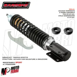 MF2316 AMMORTIZZATORE ANTERIORE REGOLABILE CARBONE NERO VESPA 125 150 200 PX 2