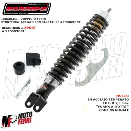 MF2318 AMMORTIZZATORE POSTERIORE REGOLABILE CARBONE NERO VESPA PX SPECIAL ET3 2