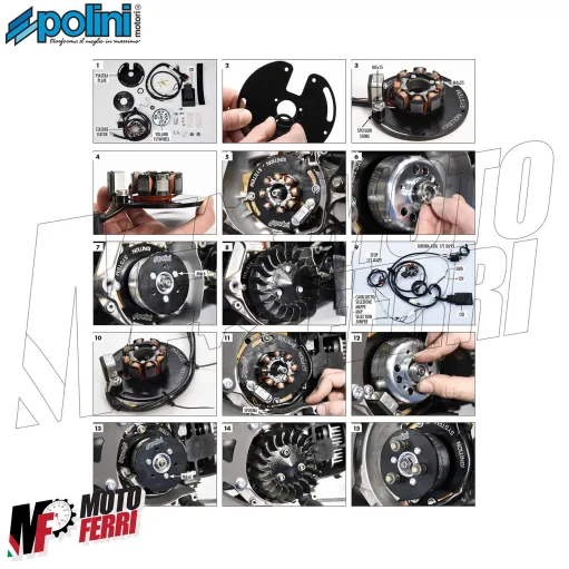 MF9745 Accensione Elettronica Polini For Race con Luci Beta ARK 50 2T Minarelli