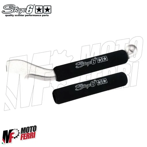MF2321 COPRI LEVA FRENO FRIZIONE STAGE6 NERO GRIP SPUGNA SCOOTER UNIVERSALE