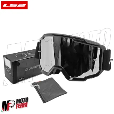 MF2509 Mascherina Occhiali Casco Moto Cross Enduro OffRoad LS2 Lente Specchiata