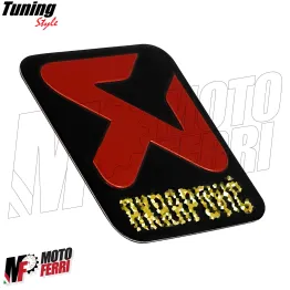 MF7333 Adesivo Compatibile Logo Akra per Scarico Marmitta Terminale 60 x 50 mm 2