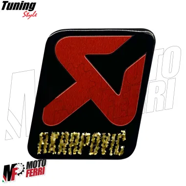 MF7333 Adesivo Compatibile Logo Akra per Scarico Marmitta Terminale 60 x 50 mm