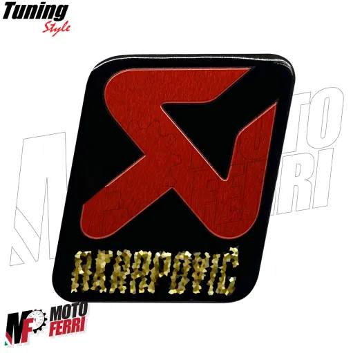 MF7333 Adesivo Compatibile Logo Akra per Scarico Marmitta Terminale 60 x 50 mm