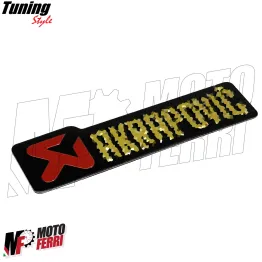 MF7335 Adesivo Compatibile Logo Akra per Scarico Marmitta Terminale 100 x 26 mm 2