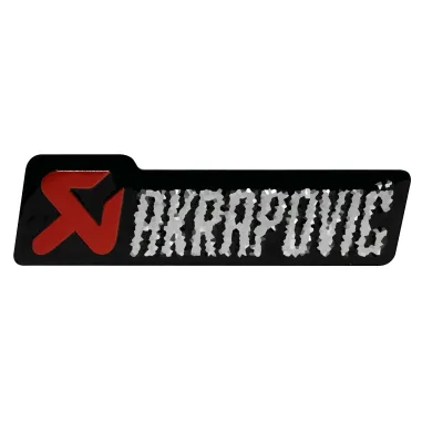 MF7335 Adesivo Compatibile Logo Akra per Scarico Marmitta Terminale 100 x 26 mm