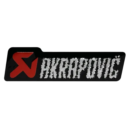 MF7335 Adesivo Compatibile Logo Akra per Scarico Marmitta Terminale 100 x 26 mm