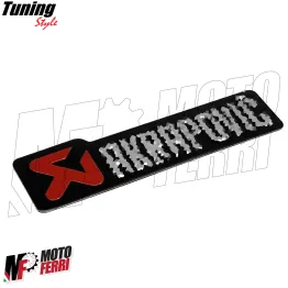 MF7335 Adesivo Compatibile Logo Akra per Scarico Marmitta Terminale 100 x 26 mm 2