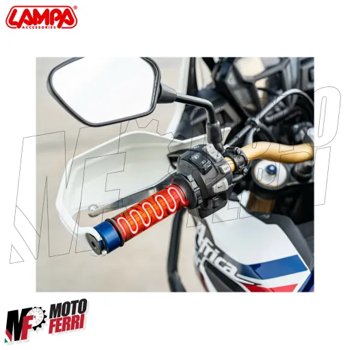 MF9758 Manopole Riscaldate Solo Gomma Universale Moto Scooter Lampa Heated Grips