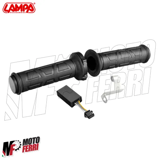 MF9758 Manopole Riscaldate Solo Gomma Universale Moto Scooter Lampa Heated Grips