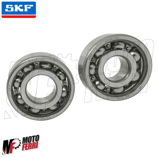 MF2350 KIT CUSCINETTI BANCO C4 C5 SKF ALBERO MOTORE LATO FRIZIONE VOLANO VESPA