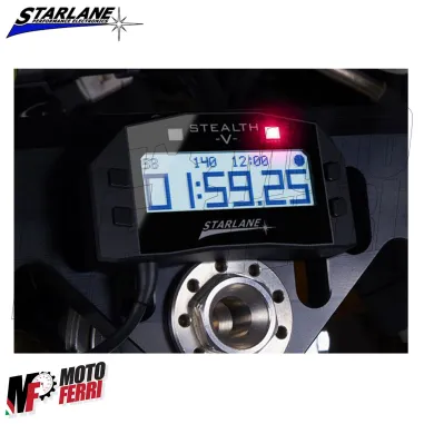 MF9025 Cronometro Starlane Stealth 5 GPS-5 + Angolo di Piega Universale Moto