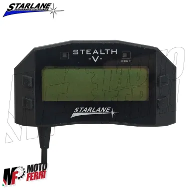 MF9025 Cronometro Starlane Stealth 5 GPS-5 + Angolo di Piega Universale Moto