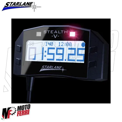 MF9025 Cronometro Starlane Stealth 5 GPS-5 + Angolo di Piega Universale Moto
