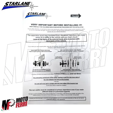 MF9025 Cronometro Starlane Stealth 5 GPS-5 + Angolo di Piega Universale Moto