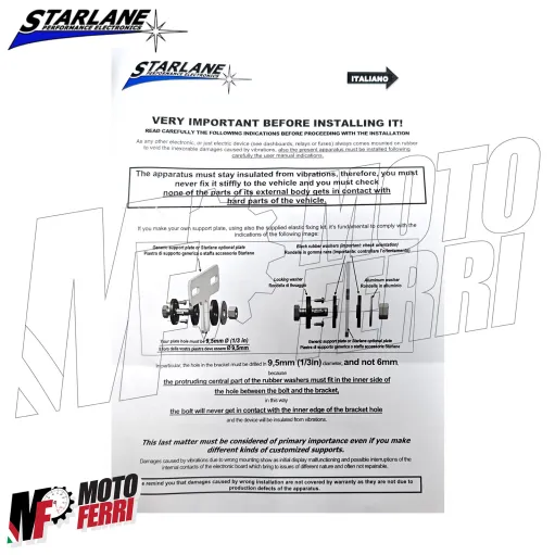 MF9025 Cronometro Starlane Stealth 5 GPS-5 + Angolo di Piega Universale Moto