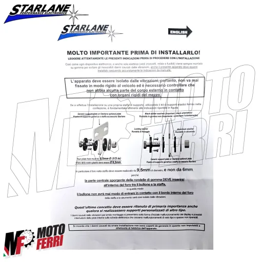 MF9025 Cronometro Starlane Stealth 5 GPS-5 + Angolo di Piega Universale Moto