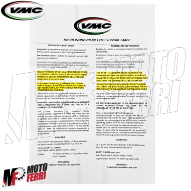 MF9767 Gruppo Termico Cilindro VMC CP60 144 cc Vespa 50 Special R L N PK S APE