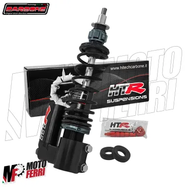 MF9782 Ammortizzatore Carbone HTR Anteriore Vespa PX 125 150 200 PE Nero Hi-Tech