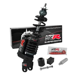 MF9784 Ammortizzatore Carbone HTR Posteriore Vespa 125 ET3 Primavera Nero