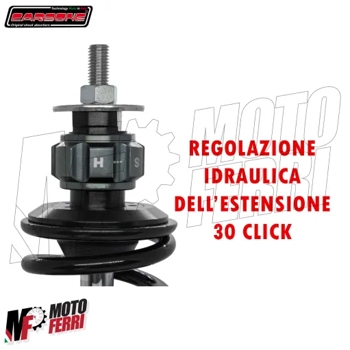 MF9784 Ammortizzatore Carbone HTR Posteriore Vespa 125 ET3 Primavera Nero