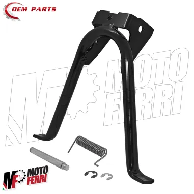 Cavalletto Centrale Piaggio 50 Ciao Prima Serie Alette Esterne Con Perni Nero