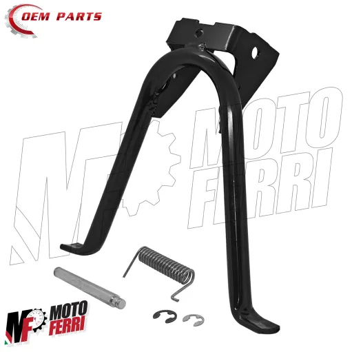 Cavalletto Centrale Piaggio 50 Ciao Prima Serie Alette Esterne Con Perni Nero