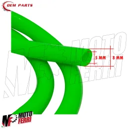 MF9787 Tubo Benzina Verde 5x8mm e Filtro Moto Scooter Ciclomotore 1M 2