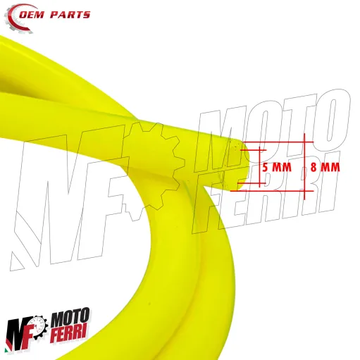 MF9787 Tubo Benzina Giallo 5x8mm e Filtro Moto Scooter Ciclomotore 1M