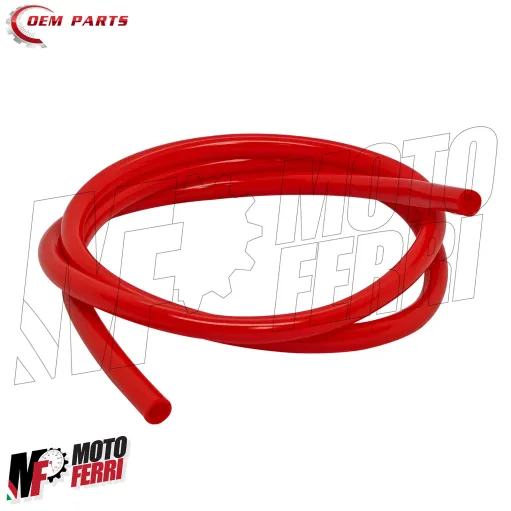 MF9787 Tubo Benzina Rosso 5x8mm e Filtro Moto Scooter Ciclomotore 1M