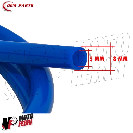 MF9787 Tubo Benzina Blu 5x8mm e Filtro Moto Scooter Ciclomotore 1M