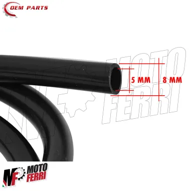 MF9787 Tubo Benzina Nero 5x8mm e Filtro Moto Scooter Ciclomotore 1M
