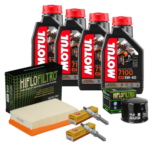 MF6457 Tagliando BMW R 1200 GS 2013/2018 4LT Olio MOTUL 7100 5W40 Candele Filtri