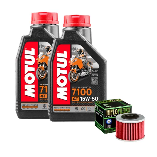 MF6460 Tagliando Royal Enfield Himalayan 411 - 2LT Olio Motul 7100 15W50 Filtro