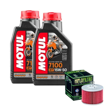 MF6459 Tagliando Royal Enfield Hunter Meteor 350 - Olio Motul 7100 15W50 Filtro
