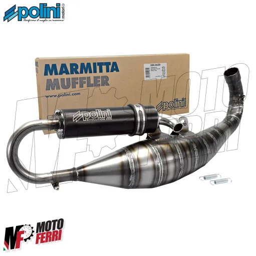 MF9795 Marmitta Scarico Polini Motore PRE4 70 cc Yamaha JOG RR 50 2T LC