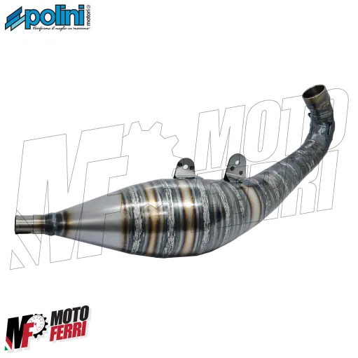 MF9796 Marmitta Scarico Polini Motore PRE4 100 cc Piaggio ZIP SP 50 2T LC